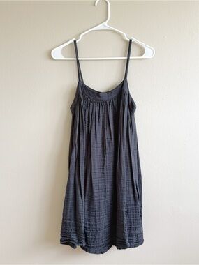 Oysho Cotton Gauze Gray Dress